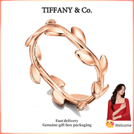 (New) Womens Fashion Rings Rose Gold Olive Leaf Narrow Ring Valentines Day holiday gifts