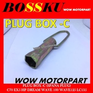 PLUG BOX -C C70 EX5 HP DREAM WAVE 100 WAVE 125 LC 135 KRISS SPANA PLUG YAMAHA HONDA MODENAS PLUG BOX