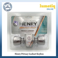 Henry Door Knob Privacy Lockset Keyless Black Nickel