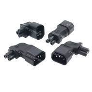 IEC320 C5 Power Converter, IEC C14 Male Plug to C5 Up/Left/Right/Strainght Angle Connector