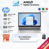 HP 14-EM0216AU Notebook  (14" FHD/AMD R3-7320U/8GB/512GB SSD/AMD Radeon/Home & Student/W11)