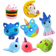 kawaii jumbo squishy unicorn wholesale squeeze toys slow rising smooshy mushy unicorn squishy pack a