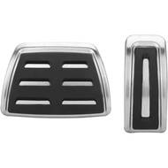 2pcs Foot Pedal Cover Stainless Steel Car Automatic Pedal Covers Foot Gas Accelerate Brake Pedal Pad