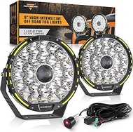 Auxbeam 360-PRO Series Round Off Road Lights 9" 270W LED Driving Lights 37776LM Round Offroad Spot L