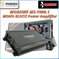 MOHAWK M3-Series MonoBlock Class-D Amplifier W/Light (M3-1000.1) High Power Subwoofer Amp Car Audio 