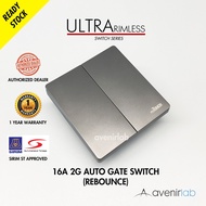 reTouch Ultra Rimless 2 Gang 16A Auto Gate Frameless Switch [GRAY]