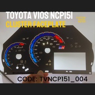 TOYOTA VIOS NCP151 CLUSTER FACE PLATE PANEL METER SPEEDOMETER