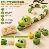 IJUNE Greedy Snake Magnetic Toy, Remote Controlled Magnetic Collection Remote Control Snake,  Intera
