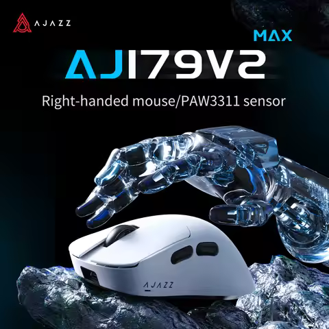 AJAZZ AJ179 V2 MAX Tri-mode right-handed mouse 56g lightweight PAW3311 sensor Huanuo Micro Switch Te