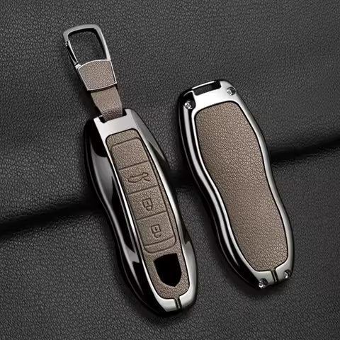 Car Key Case Cover For Porsche Cayenne 958 911 Lepin 996 Macan Boxster Panamera 997 944 924 Panamera