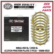 CLUTCH FRICTION PLATE + STEEL PLATE SET - KAWASAKI - Z 250SL/ NINJA 250SL/ KLX 250/ KLX 250S/ KL 250