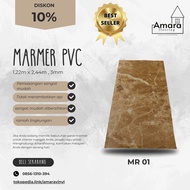 Marmer pvc dinding tebal 3mm / wallpanel marmer pvc