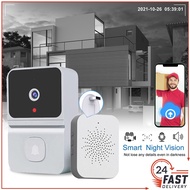 【SG Stock✅】Doorbell Wireless WiFi Smart Visual Door Bell Camera Remote Home Monitoring Video Intercom HD Night Vision