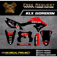 Decal STICKER KLX DTRACKER 150 COSTUME DESIGN
