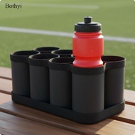 Bothyi Hole Water Bottle Rack Portable Football Training Bottle Stand Quick Blk