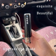 [Ready Stock] BMW Logo Car Hand Brake Cover Carbon Fiber Style Car Handbrake Sleeve Decor Protector 