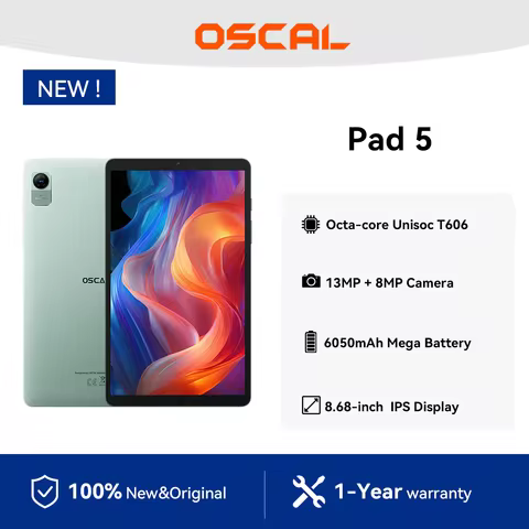 OSCAL Pad 5 Tablet PC,8.68-inch Display Unisoc T606 Octa-core ,4GB 128GB 6050mAh Dual Speaker 4G Tab