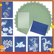 Cyanotype Paper Kit, 24 Pcs Sun Print Paper Kit A5 Solar Drawing Paper Sensitivity Nature Printing P