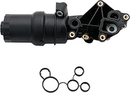 LEVANLIGHT Engine Oil Filter Base Housing Assembly Compatible with Audi TT RS Quattro, Volkswagen Je