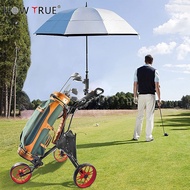 Golf Three-Wheel Trolley Foldable Portable Ball Bag Trolley Adjustable Umbrella Holder Water Bottle 