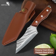 KNIFEZER Stainless Steel Fillet Meat Knife 4Cr13 Forged Boning Knife - K07