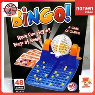 Bingo game with roller ball