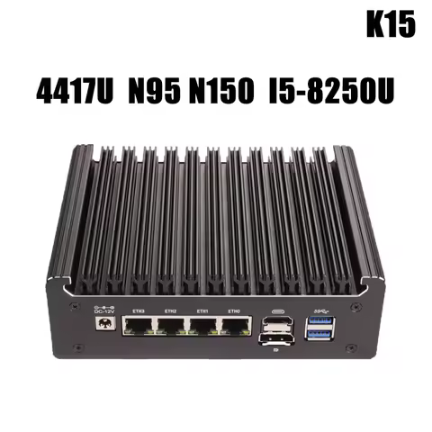 SZBOX K15 Mini PC Soft Router N95 N150 4417U i5-8250U Dual DDR3 / Single DDR4 M.2 NVMe SSD