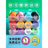Family Good Habits Points Coin Children's Reward Exchange Coin Praise Punishment Points Card Plastic