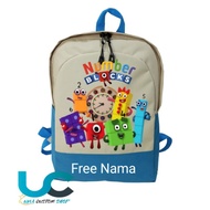 Number Blocks Children's Bag | Number Blocks Picture School Bag | Number Blocks Children's Backpack 
