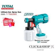 [READY STOCK] TOTAL CORDLESS LITHIUM-ION SPRAY GUN 20V (BARE MACHINE)