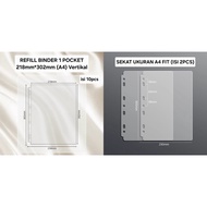 [READY NEW] SINGBA REFILL SLEEVE 1P / 1 POUCH Single Pouch 7 HOLES (CONTENTS 10PCS) | Divider Divind