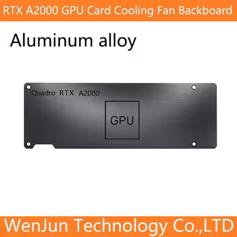 High Quality Aluminum alloy black for NVIDIA RTX A2000 Video Card Board Cooling Fan backboard rear p