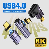 140W USB4.0 40Gbps Thunderbolt3 Magnetic Type-C OTG USB C To USB-C Fast Charge Magnet Converter Cabl