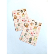 TUMBLR Cute STICKER/AESTETIC STICKER/KOREAN STICKER/KAWAI STICKER/TUMBRAN STICKER/KISS CUT STICKER/P