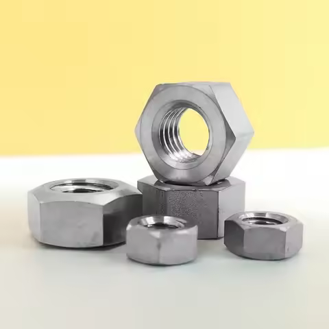 M2 M3 M4 M5 M6 M8 M10 M12 M16 M20 TC4 GR5 Titanium Alloy Hex Nut Hexagon Bicycle Motorcycle