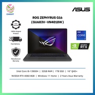 Asus Gaming Laptop Rog Zephyrus G16 GU603V-VN4018W 16'' QHD ( i9-13900H, 32GB, 1TB SSD, RTX4060 8GB, W11 )