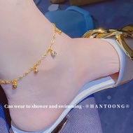 Original Anklet, Chic Foot Chain, 24K Gold Plated Titanium Anklet for Women, 916 Gold Anklet