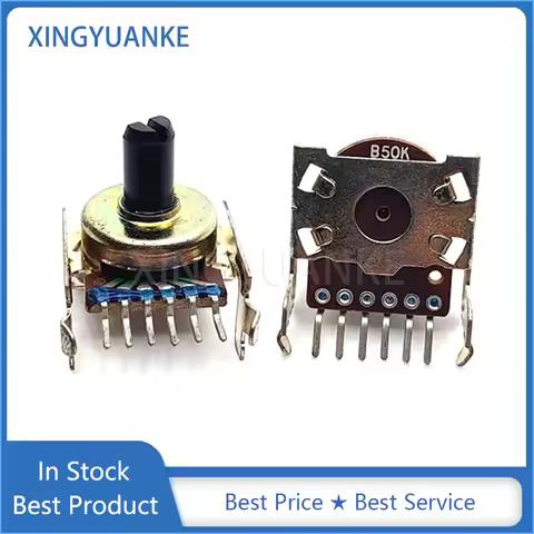 2PCS 161 Type B503 Horizontal Double B50K Speaker Amplifier Audio Volume Rotary Potentiometer 50K 6-
