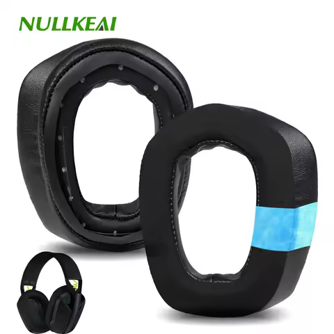 Nullkeai Replacement Ear Cushion for Redragon H848 Headphone Earpads Sleeve Pad Sheep Earmuffs Headb