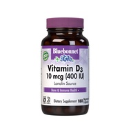 Bluebonnet Nutrition Vitamin D3 400 IU Vegetable Capsules
