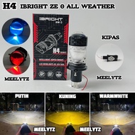 H4 IBRIGHT ZE 0 & ZE 22 Mini Projector Headlights for Motorcycles and Cars