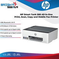 HP 580 INK TANK PRINTER / PRINT SCAN COPY / BK 12PPM CL 5PPM / 1Y + 1Y ON-SITE 1 TO 1 WTY / CART: GT