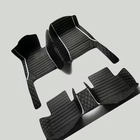 PU-leather waterproof Custom Car Floor Mats For BMW I3(I01) I4(G26) I8(I12) Auto Carpets Foot Coche 