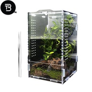 TRB Jumping Spider Enclosure, Tarantula-Enclosure Large Acrylic Terrarium, Reptile Enclosure Jumping