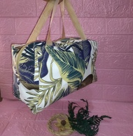 tas jinjing kanvas tas pakain tas mukena bahan kanvas motif