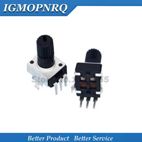 10PCS RV09 B10K B103 Potentiometer Adjustable Resistance 12.5mm Shaft 3 Pins 0932 Vertical adjustabl
