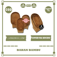 COVER VAS KUCING / COVER POT DINDING / Pot Gantung BAMBU / Pot Bambu / Vas Bunga Rumah Kucing / Cove