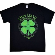 Thin Lizzy Dublin Ireland Black Gildan T-Shirt Cotton Short Sleeve,
