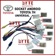 Toyota 360 Camera Universal OEM PLUG AND PLAY SOCKET Socket for Toyota New Model Or Old Model 7H 7 H