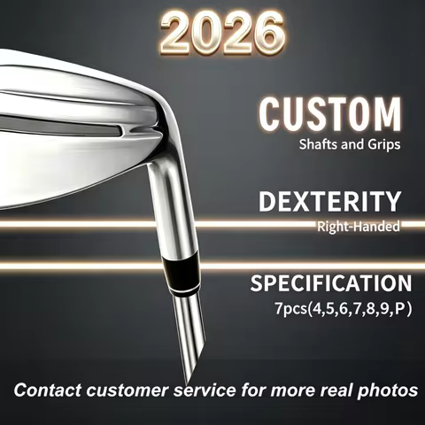 2026 Silver 5th Gen Hollow Forged Golf Iron Set 7pcs #4-PW 790 Style Golf Clubs Complete With Shaft 